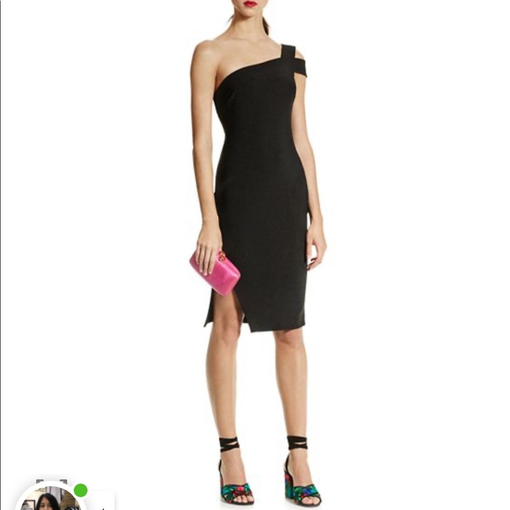 LIKELY Packard Black Dress Size 6, one shoulder